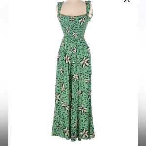 Yumi Kim Vibrant Green Floral Jumpsuit
